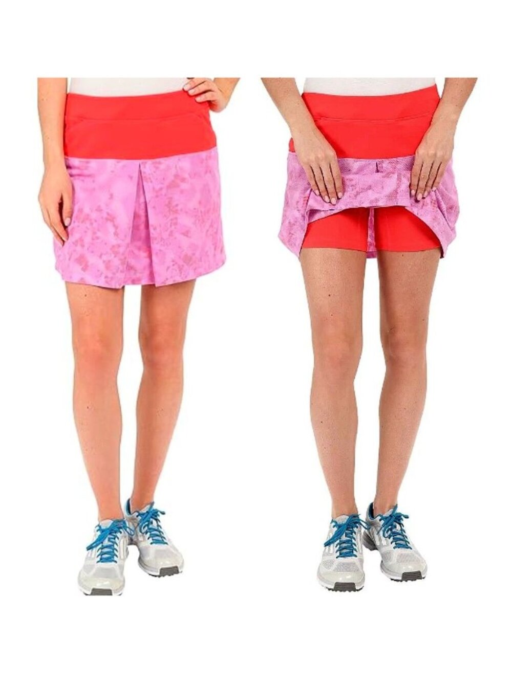 Slazenger Red Golf Sleeveless Top & Adidas Golf Skort Outfit Set Women's Size XS - Picture 2 of 16